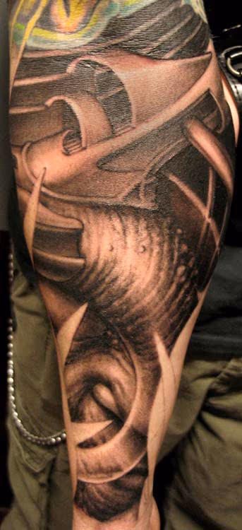 bio- organic-mechanic demon tattoo