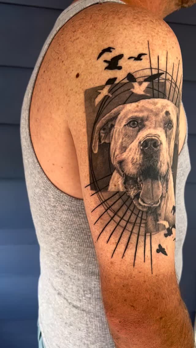 Pepper - @pepperspicy reposted by @tattoonow_dot_com: - This is a healed memorial tattoo of the much loved and deeply mi