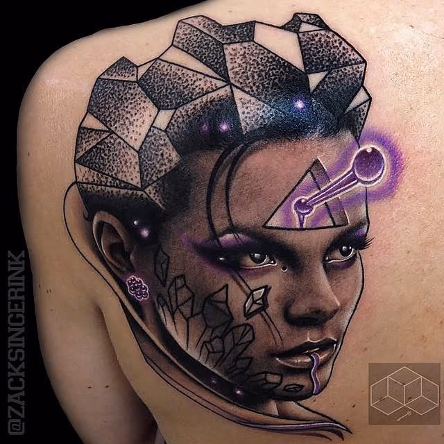 Woman with Crystals