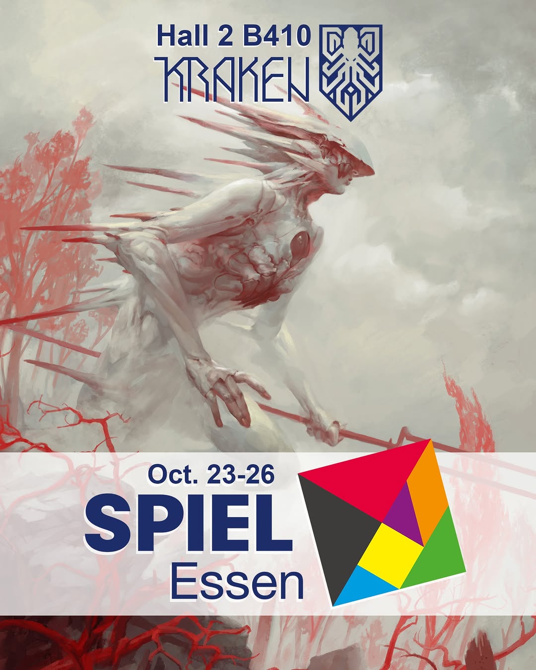 I'll be at Spiel in Essen later this month. You can find me at the @krakenwargames booth.
