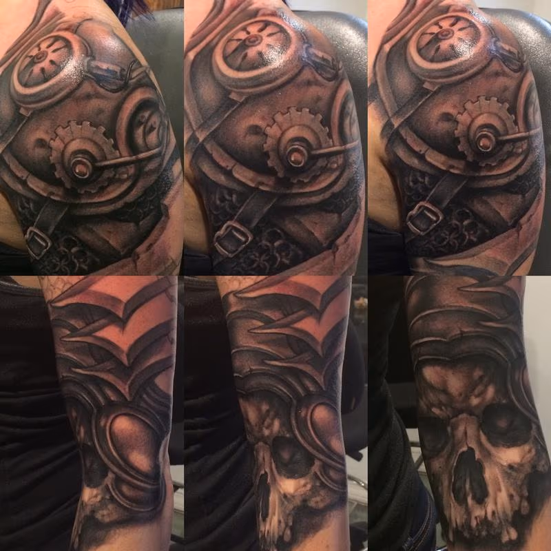 Steam punk bio mech armor