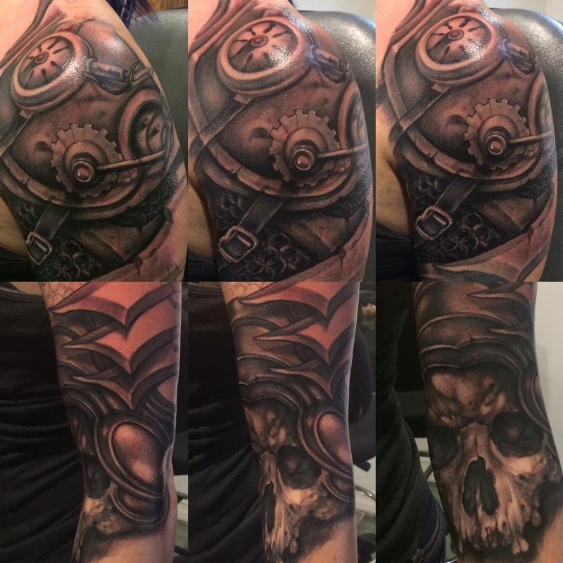 Steam punk bio mech armor