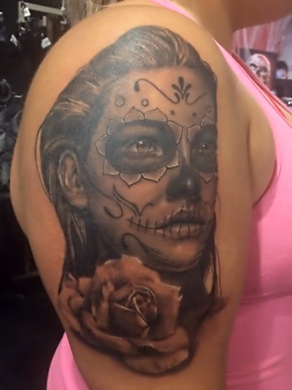 Day Of The Dead Girl and Rose