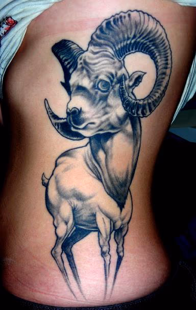 Black and Gray Dali Inspired Ram