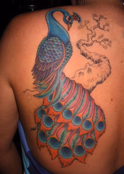 Peacock Back Piece