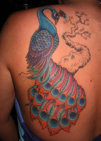 Peacock Back Piece