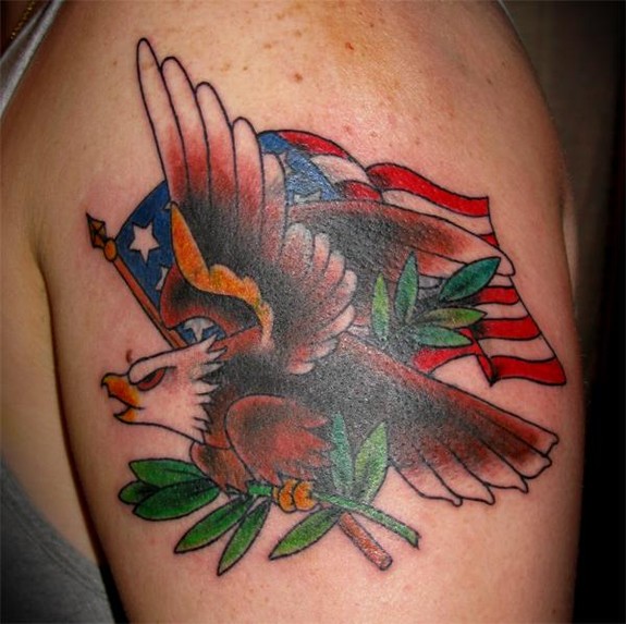 Traditional tattoo by Deidre Doyle, Cambridge, MA