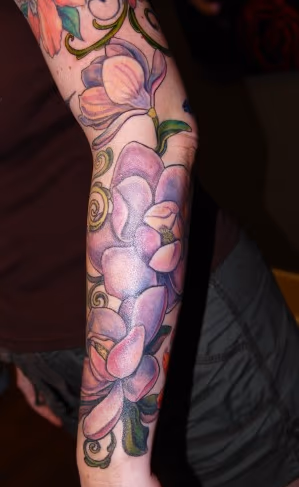 Flower Sleeve Tattoo
