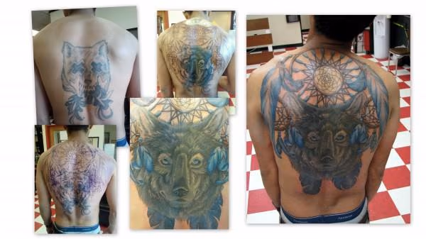 Wolf back coverup
