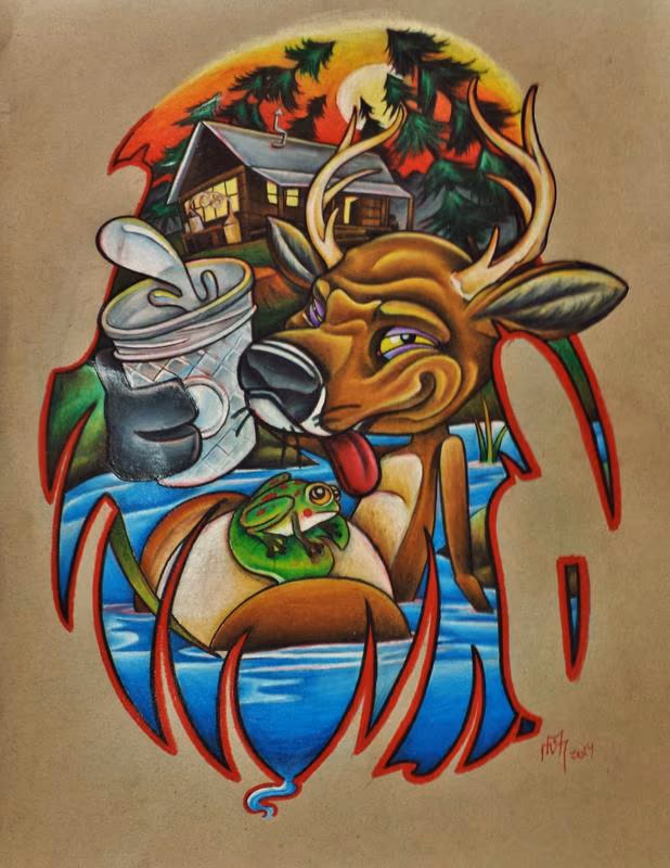 Drunken deer