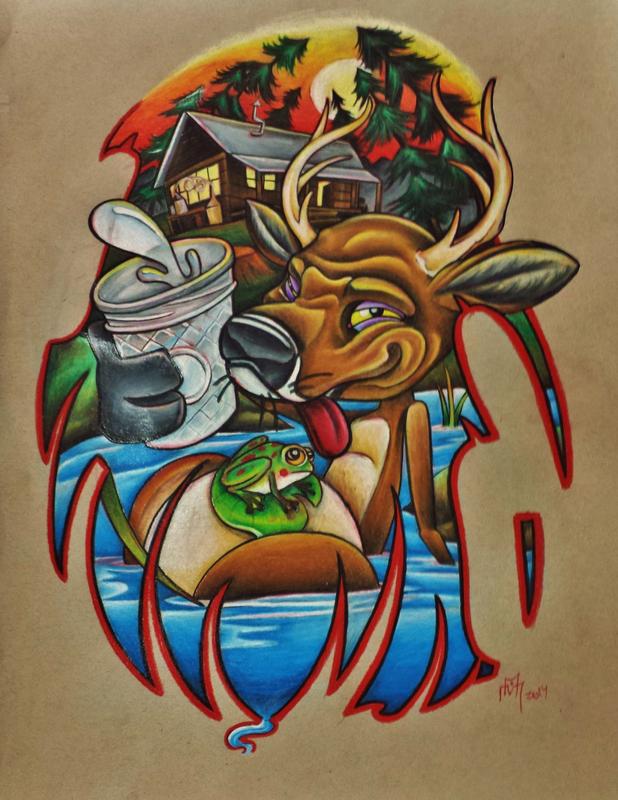 Drunken deer