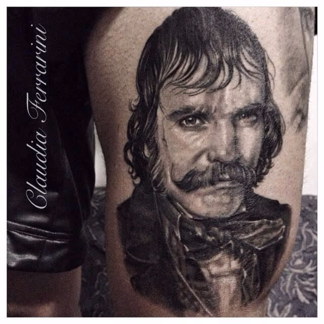 Black and Gray Portrait
