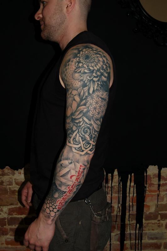 Sacred geometry sleeve