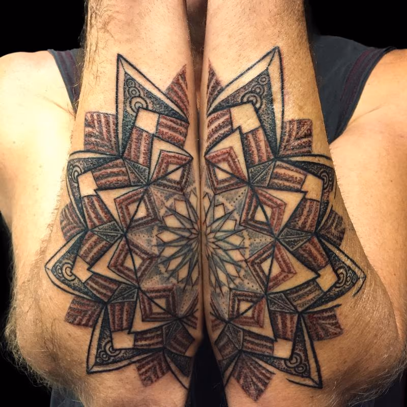 Mandala on Forearms