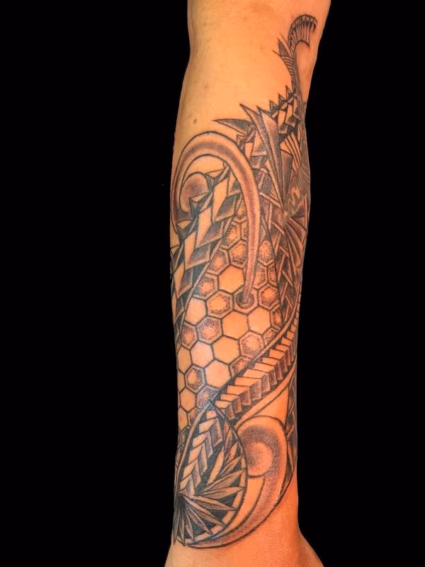 Polynesian Blackwork Design