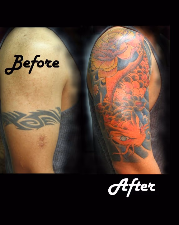 Oriental half sleeve cover up