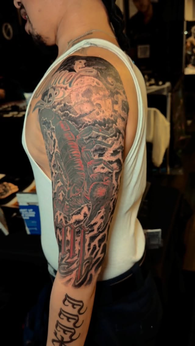 This is what I got done on Chris today at the