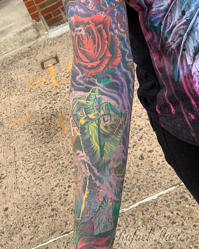Zombie Hand Reaching out from the Grave Full Color Sleeve