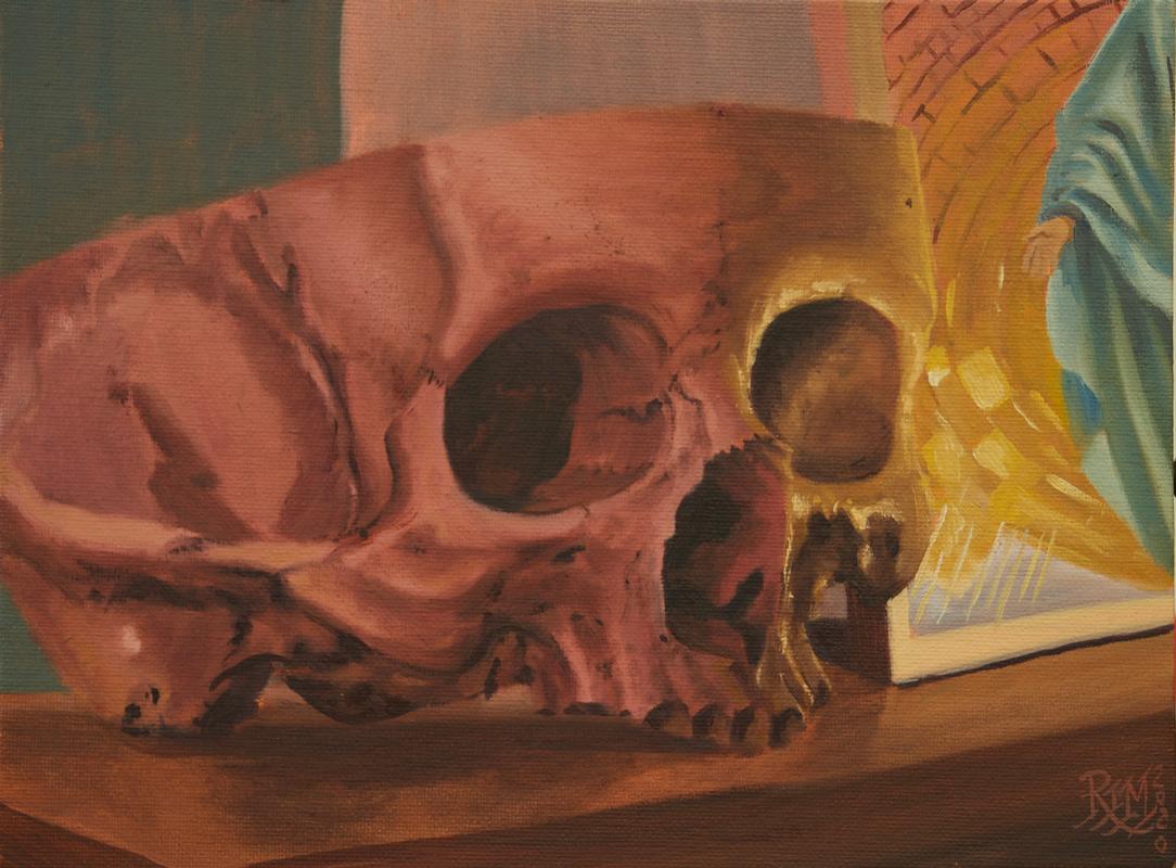 Skull and Saint midnight oil study 4/2020