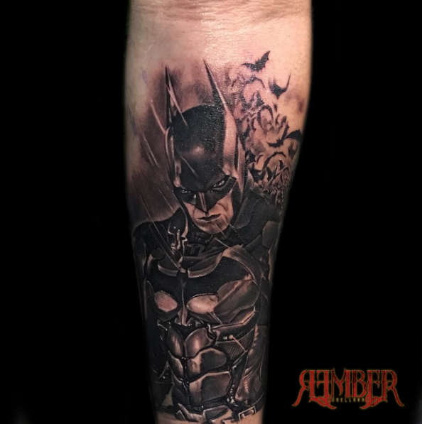 Batman in Black and Grey