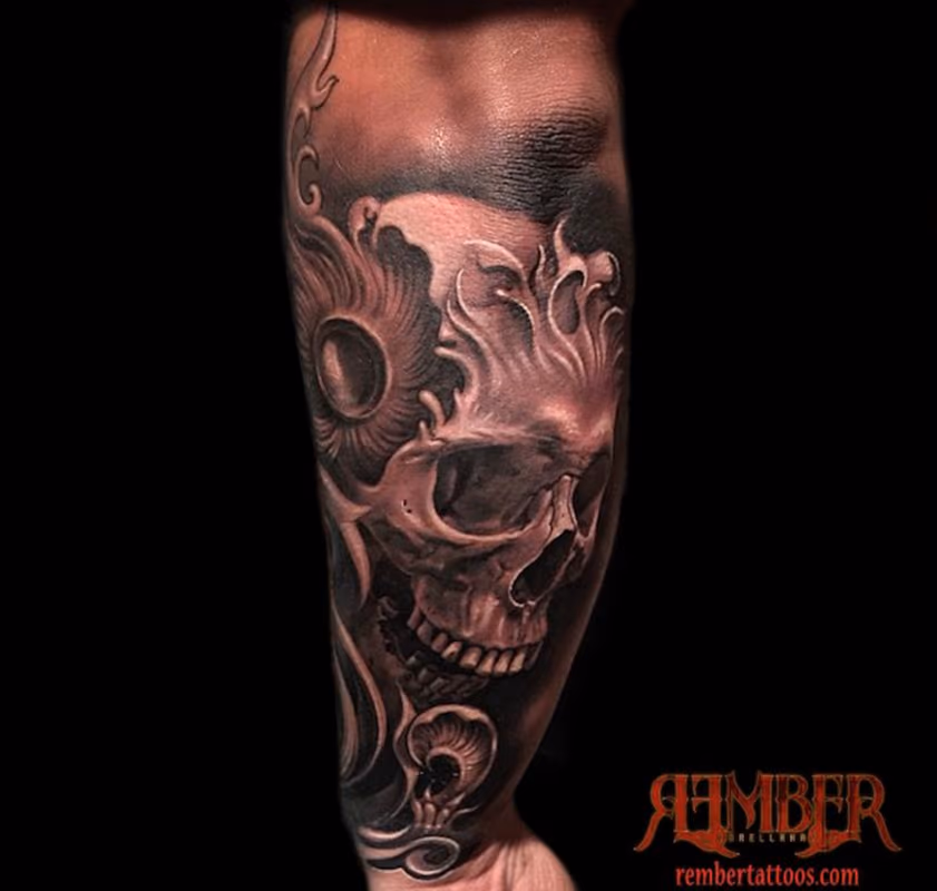 Black and Grey, Realism Skull