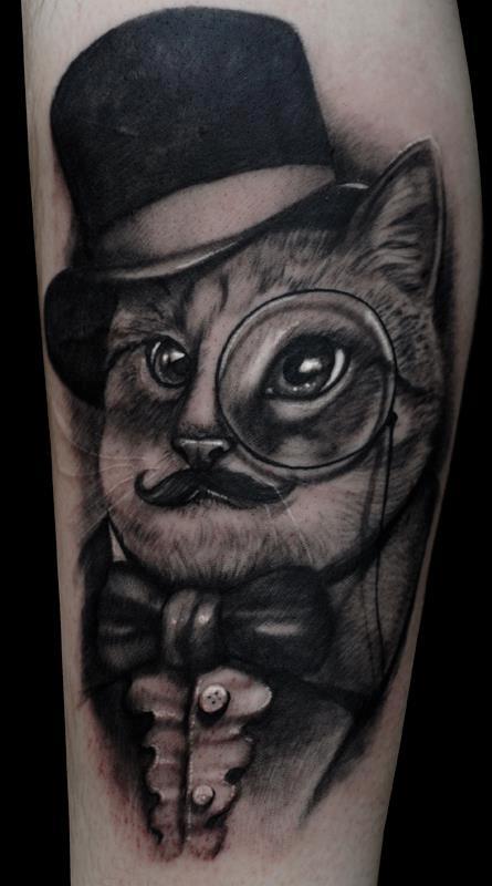 Black & Grey Pop Culture tattoo by Ryan Hadley, Fort Wayne, IN