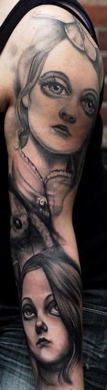 Black & Grey tattoo by Ryan Hadley, Fort Wayne, IN