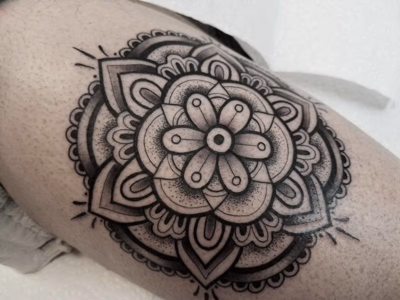 Blackwork Mandala