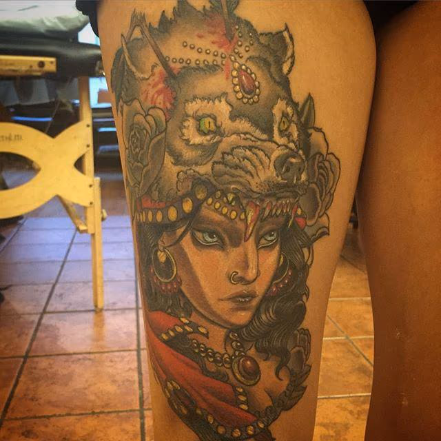 Gypsy Wolf Head