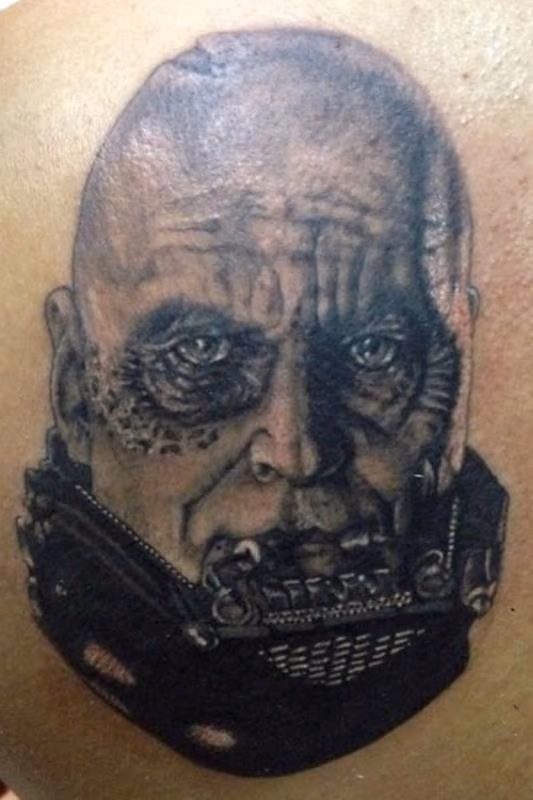 Darth Vader without his helmet