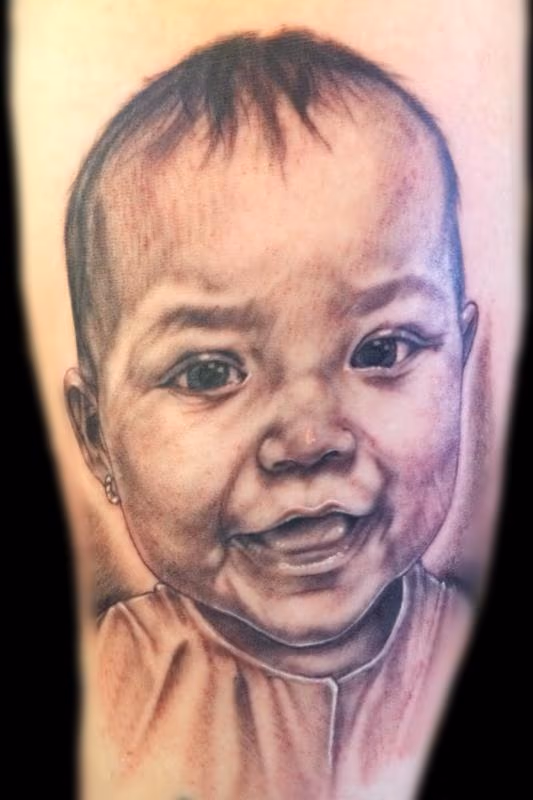 Infant girl portrait