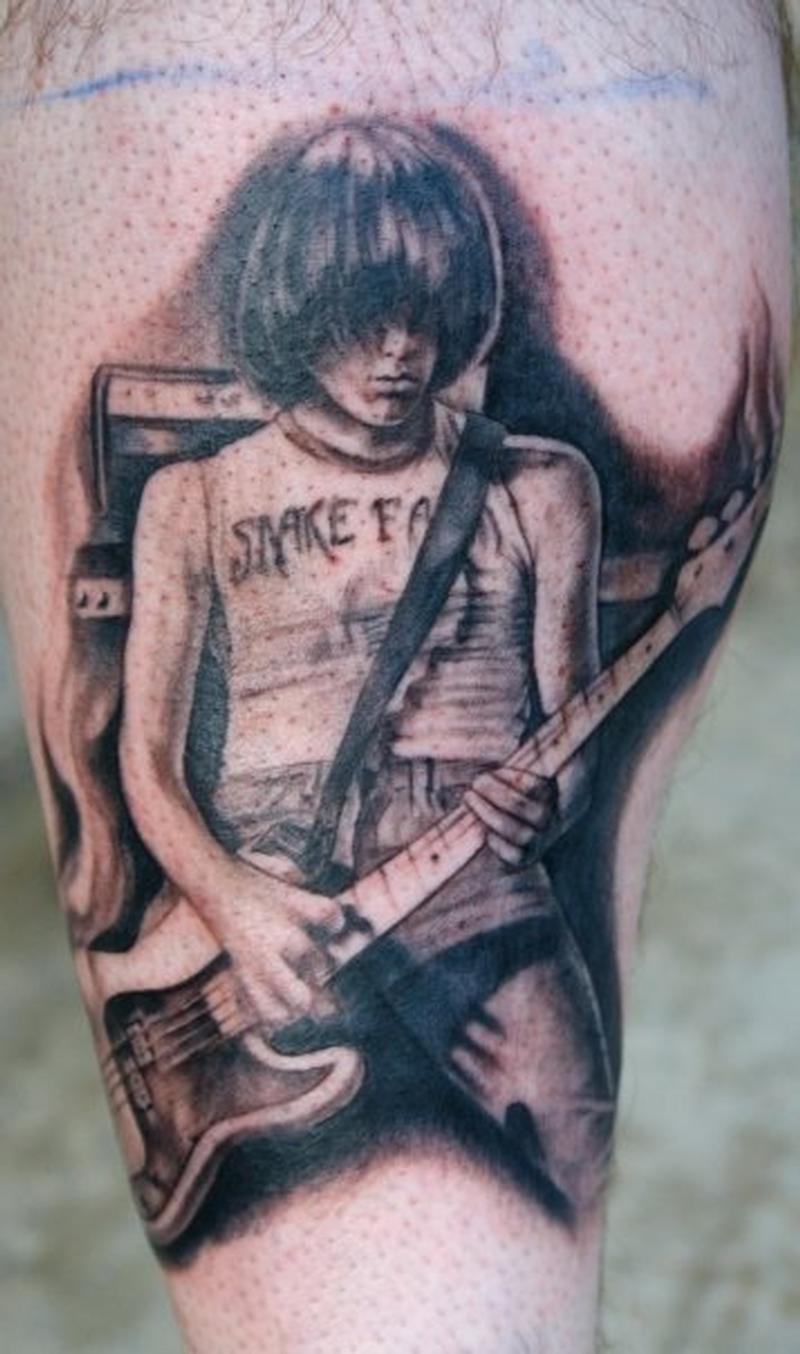 Guitar Playing Portrait