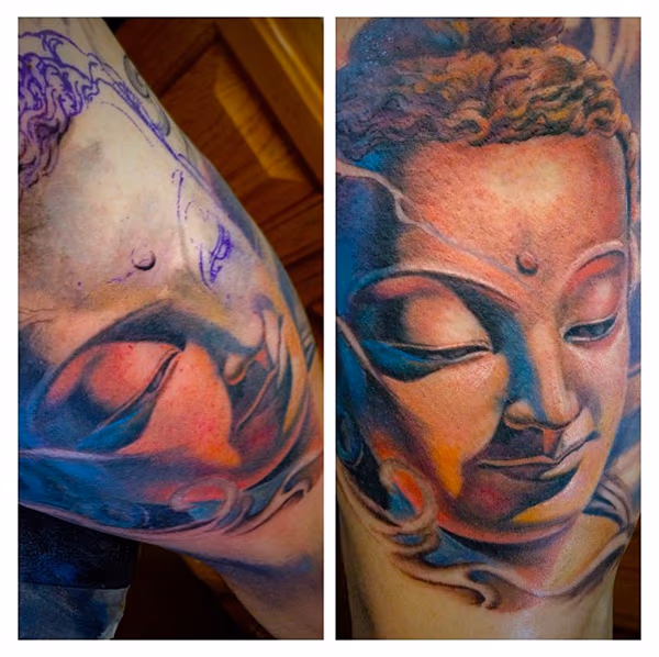 realistic buddha portrait