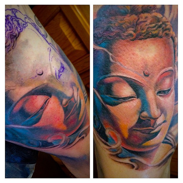 realistic buddha portrait