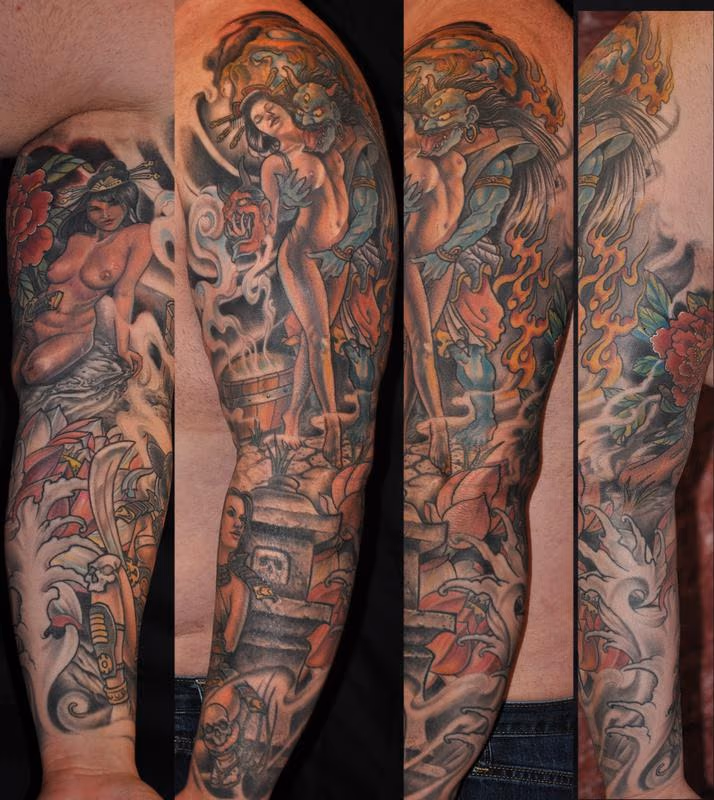Lots of geishas sleeve