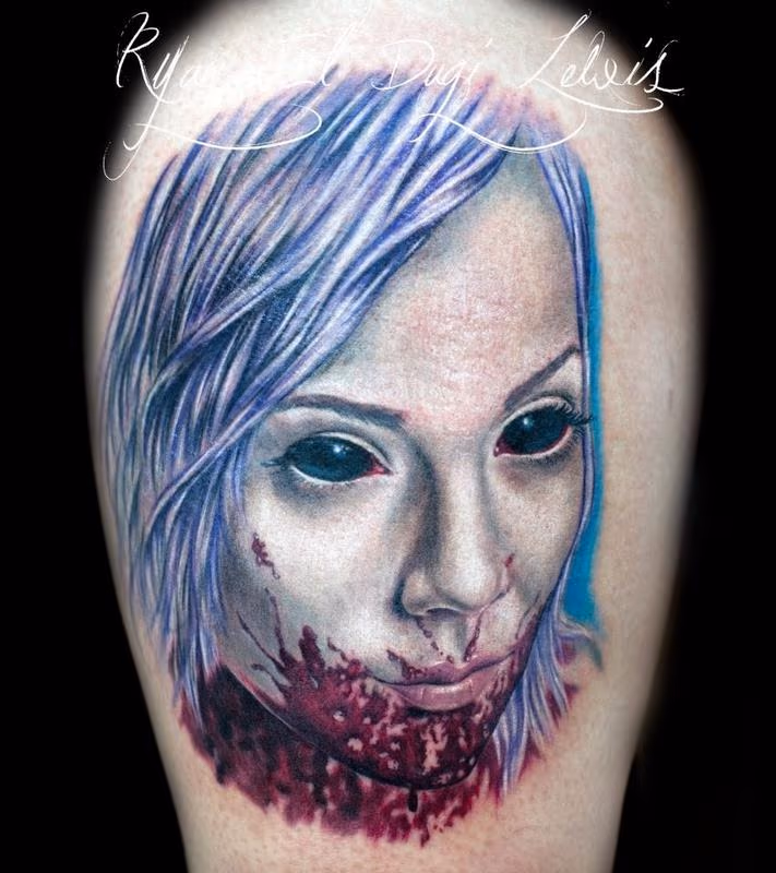 Sexy Zombie girl Portrait