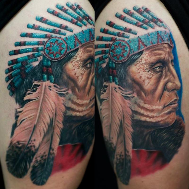 Native Elder War Chief