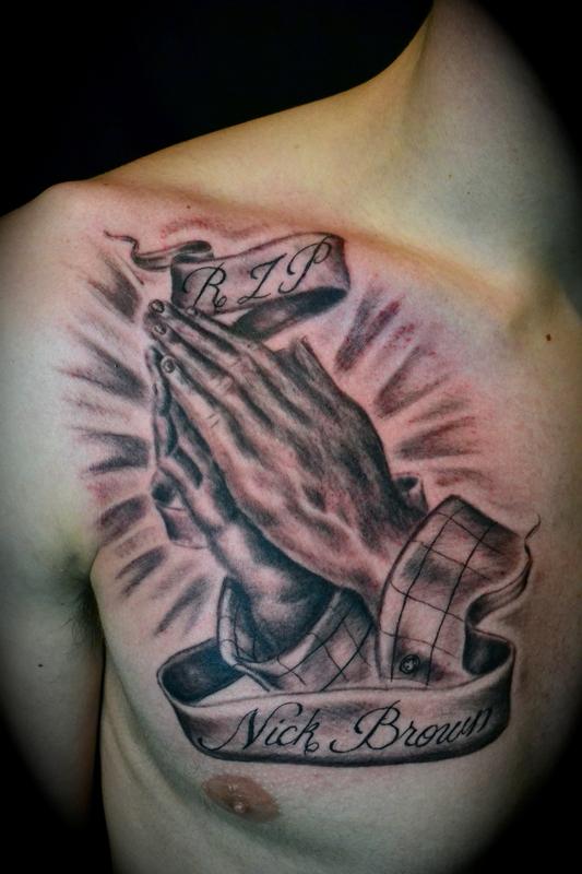 Praying Hands with Flannel