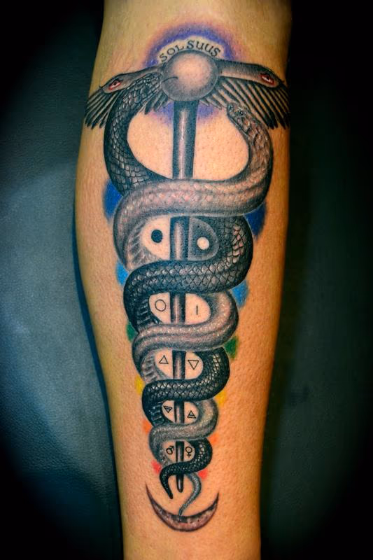 Caduseus Snakes and Chakras