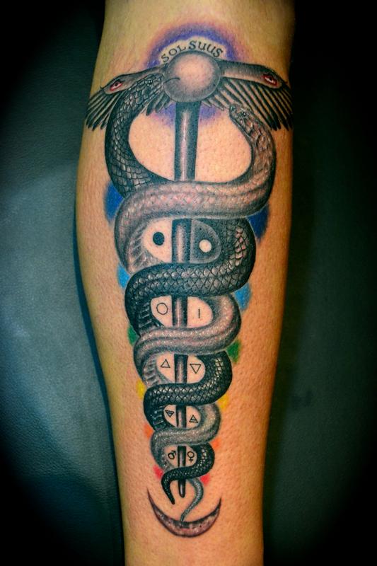 Caduseus Snakes and Chakras
