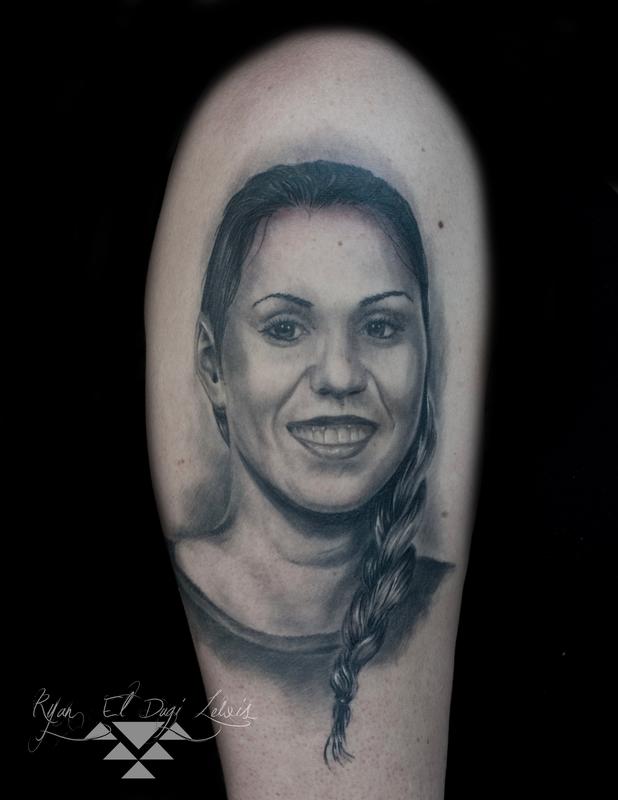 Black and Grey Portrait