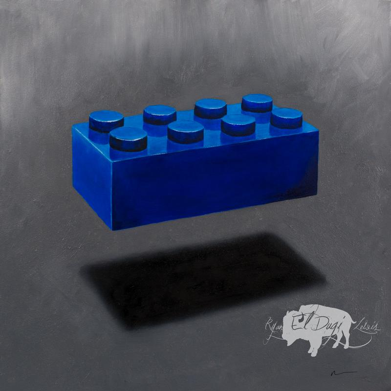 Blue Lego Block