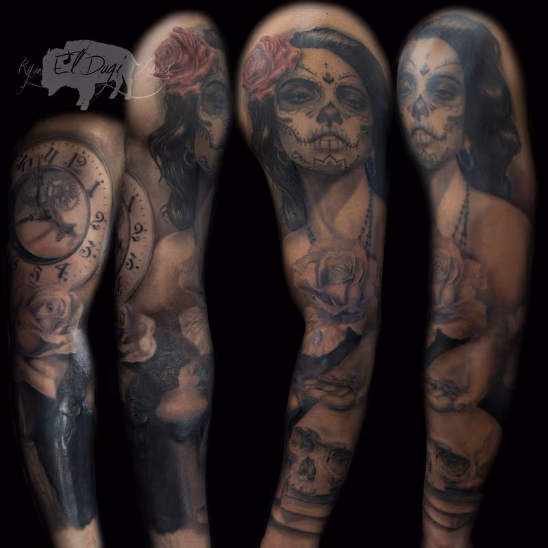 Dia De Los Muertos Sleeve