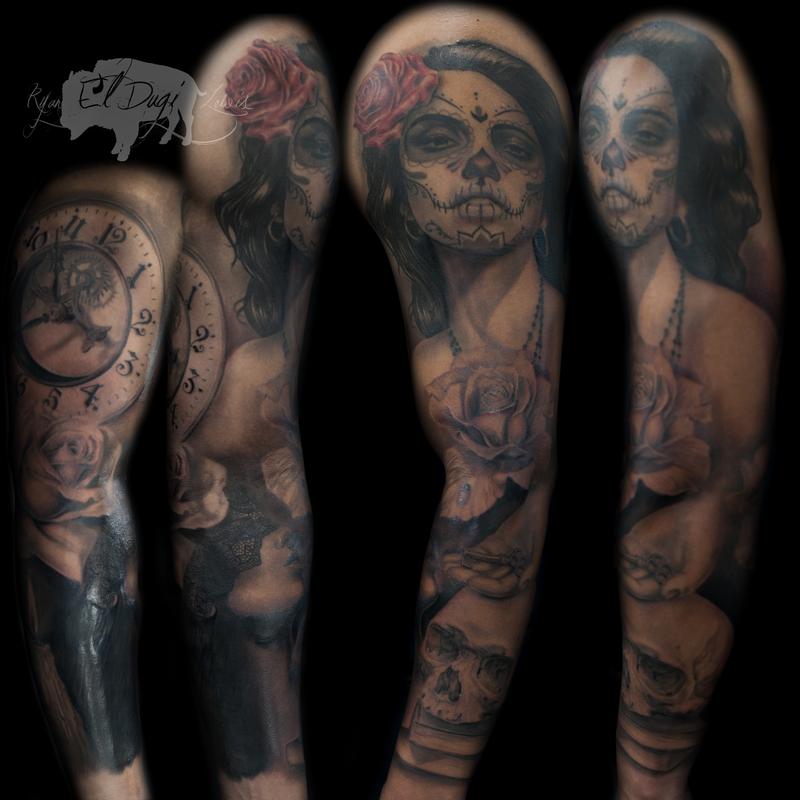 Dia De Los Muertos Sleeve
