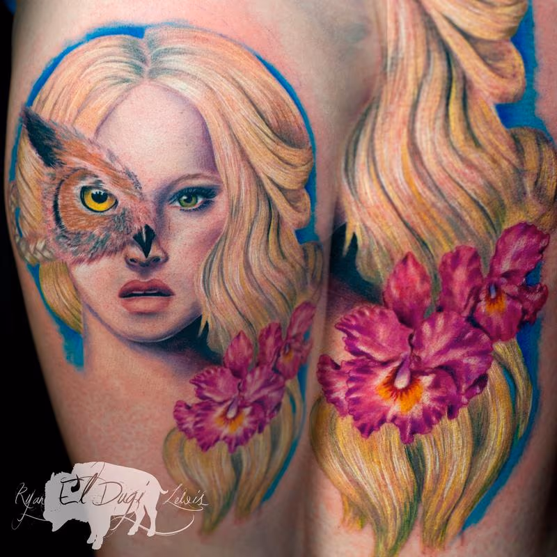 Owl Woman orchids