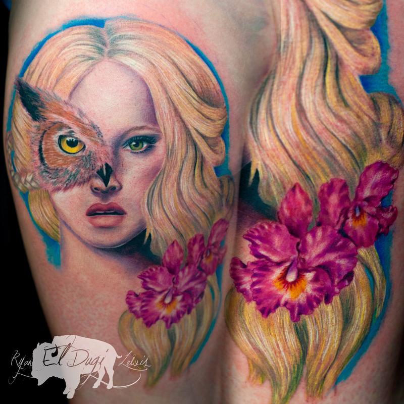 Owl Woman orchids