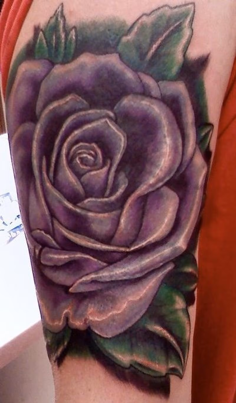 Purple Rose Tattoo