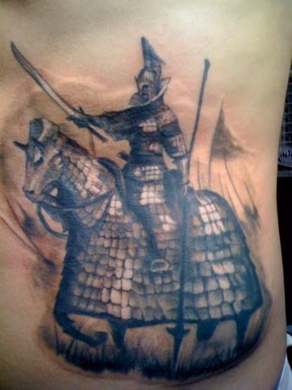 Horse and Knight Tattoo