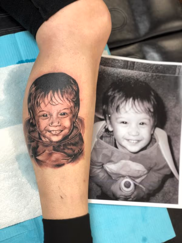 Black and Grey Portrait