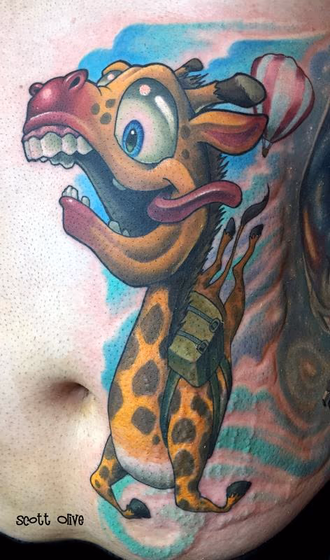 Sky Diving Giraffe